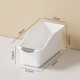 Maxbell Kitchen Cabinet Organizer Bin Versatile Container for Cabinet Office Kitchen Low White S
