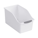 Maxbell Kitchen Cabinet Organizer Bin Versatile Container for Cabinet Office Kitchen Low White S