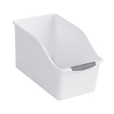Maxbell Kitchen Cabinet Organizer Bin Versatile Container for Cabinet Office Kitchen Low White S