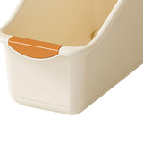 Maxbell Kitchen Cabinet Organizer Bin Versatile Container for Cabinet Office Kitchen Low Cream Yellow S