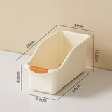 Maxbell Kitchen Cabinet Organizer Bin Versatile Container for Cabinet Office Kitchen Low Cream Yellow S