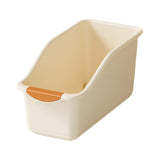 Maxbell Kitchen Cabinet Organizer Bin Versatile Container for Cabinet Office Kitchen Low Cream Yellow S