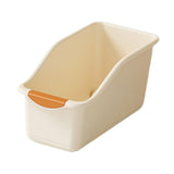 Maxbell Kitchen Cabinet Organizer Bin Versatile Container for Cabinet Office Kitchen Low Cream Yellow S