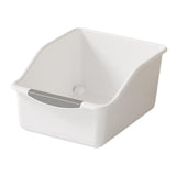 Maxbell Kitchen Cabinet Organizer Bin Versatile Container for Cabinet Office Kitchen Low White L