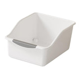 Maxbell Kitchen Cabinet Organizer Bin Versatile Container for Cabinet Office Kitchen Low White L