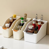 Maxbell Kitchen Cabinet Organizer Bin Versatile Container for Cabinet Office Kitchen Low Cream Yellow L