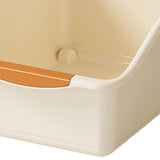 Maxbell Kitchen Cabinet Organizer Bin Versatile Container for Cabinet Office Kitchen Low Cream Yellow L