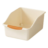 Maxbell Kitchen Cabinet Organizer Bin Versatile Container for Cabinet Office Kitchen Low Cream Yellow L