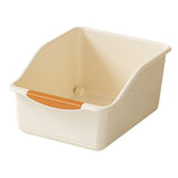 Maxbell Kitchen Cabinet Organizer Bin Versatile Container for Cabinet Office Kitchen Low Cream Yellow L