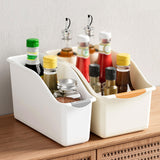 Maxbell Kitchen Cabinet Organizer Bin Versatile Container for Cabinet Office Kitchen Low Cream Yellow L