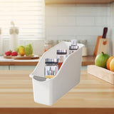 Maxbell Kitchen Cabinet Organizer Bin Versatile Container for Cabinet Office Kitchen High White S