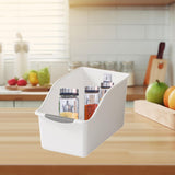 Maxbell Kitchen Cabinet Organizer Bin Versatile Container for Cabinet Office Kitchen High White L