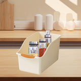 Maxbell Kitchen Cabinet Organizer Bin Versatile Container for Cabinet Office Kitchen High Cream Yellow L