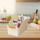 Maxbell Kitchen Cabinet Organizer Bin Versatile Container for Cabinet Office Kitchen High Cream Yellow L