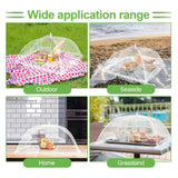Maxbell Popup Mesh Food Cover Storage Kitchen Practical Umbrella for Event Home Pool