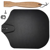 Maxbell Pizza Peel Aluminum with Wooden Handle Pizza Server for Kitchen Pastry Bread
