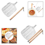 Maxbell Pizza Peel Oven Accessories Practical Kitchen Utensils Aluminum Pizza Paddle Total length 89.5cm