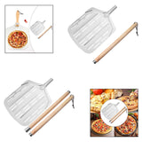 Maxbell Pizza Peel Oven Accessories Practical Kitchen Utensils Aluminum Pizza Paddle Total length 89.5cm