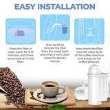 Maxbell Coffee Maker Water Filter for Auto Espressos Machine Replace for Tcz7003