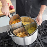 Maxbell Pasta Pot Strainer Basket Insert for Smaller Portions Perforated Deep Pocket