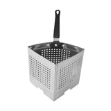 Maxbell Pasta Pot Strainer Basket Insert for Smaller Portions Perforated Deep Pocket