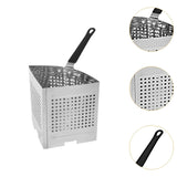 Maxbell Pasta Pot Strainer Basket Insert for Smaller Portions Perforated Deep Pocket