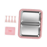 Maxbell Ice Cream Maker Homemade Easy to Clean Fun Families Activities Ice Cream Pan Pink With Lid