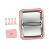 Maxbell Ice Cream Maker Homemade Easy to Clean Fun Families Activities Ice Cream Pan Pink With Lid