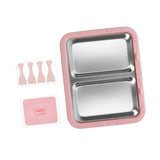 Maxbell Ice Cream Maker Homemade Easy to Clean Fun Families Activities Ice Cream Pan Pink With Lid