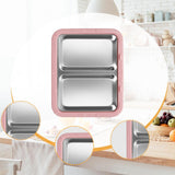Maxbell Ice Cream Maker Homemade Easy to Clean Fun Families Activities Ice Cream Pan Pink With Lid