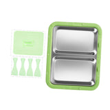 Maxbell Ice Cream Maker Homemade Easy to Clean Fun Families Activities Ice Cream Pan Green With Lid