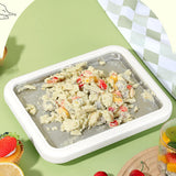 Maxbell Ice Cream Maker Homemade Easy to Clean Fun Families Activities Ice Cream Pan White With Lid