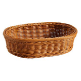 Maxbell Imitation Rattan Storage Basket Decor Woven Basket for Bedroom Bathroom Home 29cmx21cmx8cm