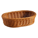 Maxbell Imitation Rattan Storage Basket Decor Woven Basket for Bedroom Bathroom Home 29cmx21cmx8cm