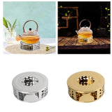 Maxbell Tea Teapot Warmer Stainless Steel Home for Other Heatproof Dish Glass Teapot Silver
