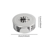 Maxbell Tea Teapot Warmer Stainless Steel Home for Other Heatproof Dish Glass Teapot Silver