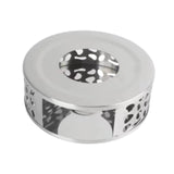 Maxbell Tea Teapot Warmer Stainless Steel Home for Other Heatproof Dish Glass Teapot Silver