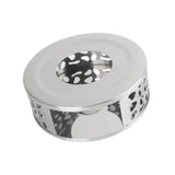 Maxbell Tea Teapot Warmer Stainless Steel Home for Other Heatproof Dish Glass Teapot Silver