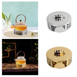 Maxbell Tea Teapot Warmer Stainless Steel Home for Other Heatproof Dish Glass Teapot Silver