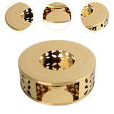 Maxbell Tea Teapot Warmer Stainless Steel Home for Other Heatproof Dish Glass Teapot Gold