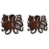 Maxbell Wood Octopus Charcuterie Platter for Family Gatherings Lightweight Versatile 30cmx30cm