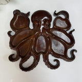 Maxbell Wood Octopus Charcuterie Platter for Family Gatherings Lightweight Versatile 30cmx30cm