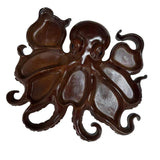 Maxbell Wood Octopus Charcuterie Platter for Family Gatherings Lightweight Versatile 25cmx25cm
