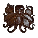 Maxbell Wood Octopus Charcuterie Platter for Family Gatherings Lightweight Versatile 25cmx25cm