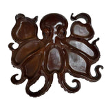 Maxbell Wood Octopus Charcuterie Platter for Family Gatherings Lightweight Versatile 25cmx25cm