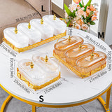 Maxbell Snack Serving Tray 3 Compartments Platter Candy Plate for Candy Nuts
