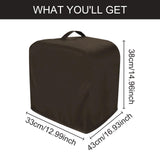 Maxbell Ice Maker Cover Waterproof Ice Machine Cover for Other Countertop Appliances Brown