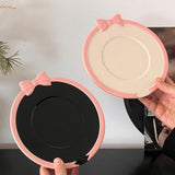 Maxbell Ceramic Coffee Mug for Juice Unique Drinking Cup for Office Kitchen Birthday White Pink