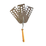 Maxbell BBQ Spatula Veggies Stainless Steel Garden Kebabs Father Gift Slotted Turner