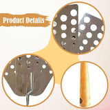 Maxbell BBQ Spatula Veggies Stainless Steel Garden Kebabs Father Gift Slotted Turner